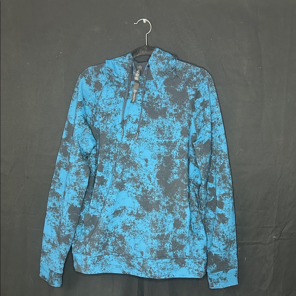 Lululemon Athletica Blue and Black Patterned Hoodie